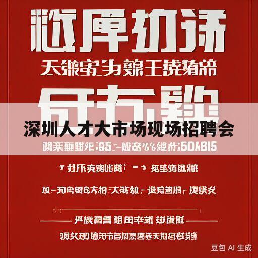 深圳人才大市场现场招聘会